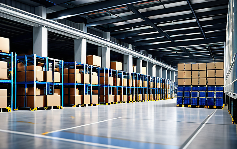 산업공학과 차세대 물류 시스템 - **Prompt:** "An industrial engineer, fully clothed in professional attire, analyzing data visualizat...